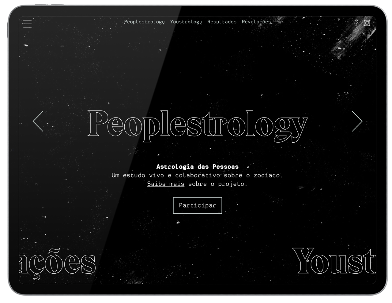 Portfolio - Website screen Peoplestrology
